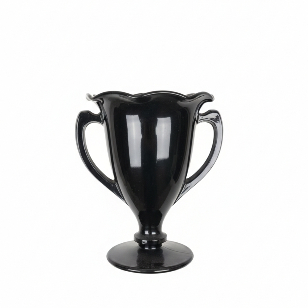 Elegant Antique Black Trophy Vase